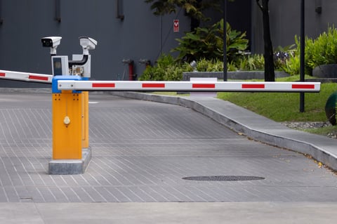 Parking barrier with CCTV camera